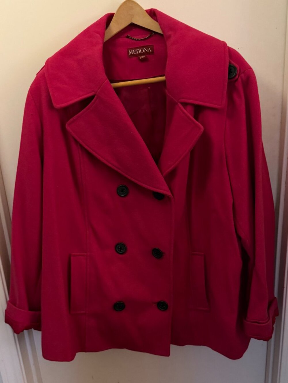 Merona Magenta Peacoat W 3X